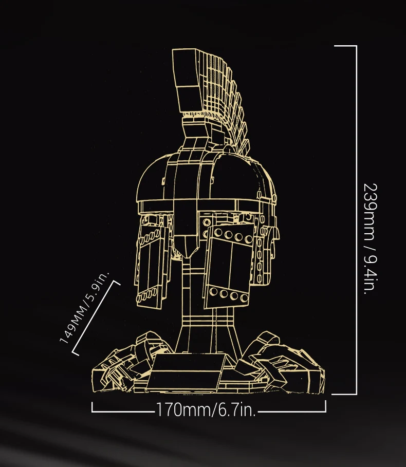BAKA 33900 Spartan helmet - YWOBB