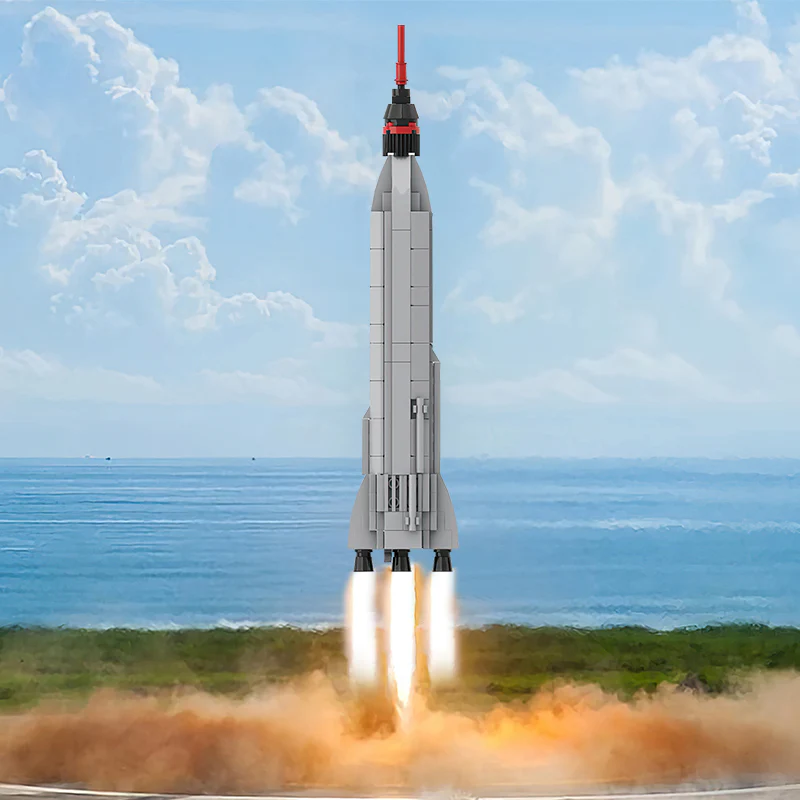 GOBRICKS MOC 36530 Mercury Atlas [1:110 Scale] - YWOBB