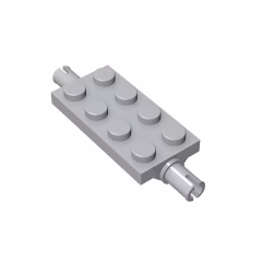GOBRICKS GDS-958  Plate, Modified 2 x 4 with Pins and Thin Angled Supports - YWOBB