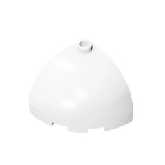 GOBRICKS GDS-1078 Round Corner 3 x 3 x 2 Dome Top - YWOBB