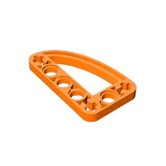 GOBRICKS GDS-970 Liftarm 3 x 5 L-Shape with Quarter Ellipse Thin - YWOBB