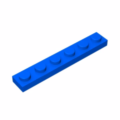 GOBRICKS GDS-505 Plate 1 x 6 - YWOBB