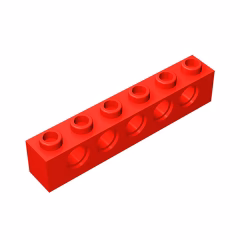 GOBRICKS GDS-626  Brick 1 x 6 with Holes - YWOBB