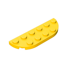 GOBRICKS GDS-899  Round Corner 2 x 6 Double - YWOBB