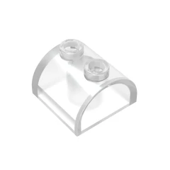 GOBRICKS GDS-741 Curved 2 x 2 x 1 Double with 2 Studs - YWOBB