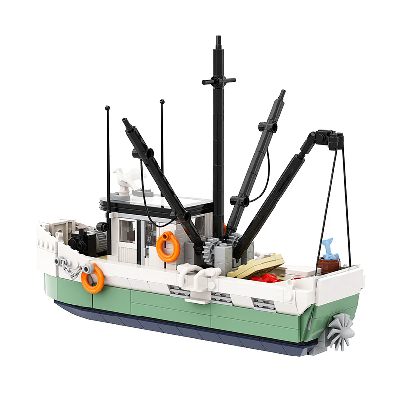 GOBRICKS MOC A0602 Shrimp boat - YWOBB