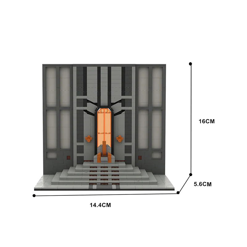 GOBRICKS MOC 146841 Mandalore Throne Room - YWOBB
