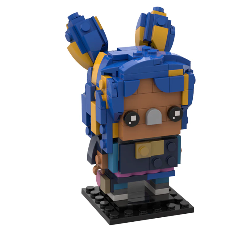 GOBRICKS MOC 121087 VALORANT Neon Brickheadz - YWOBB