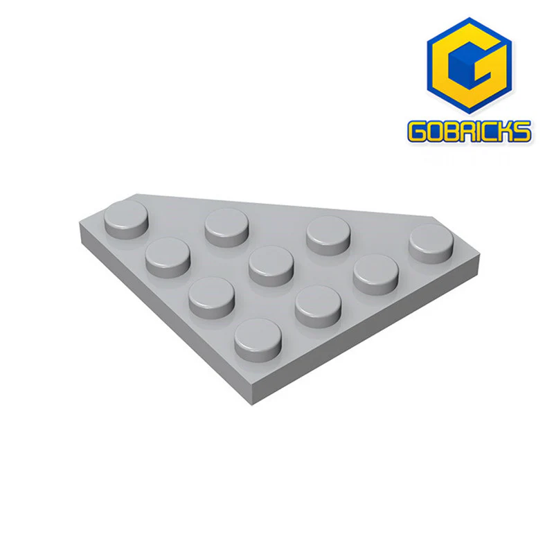 GOBRICKS GDS-554  Plate 4 x 4 Cut Corner - YWOBB