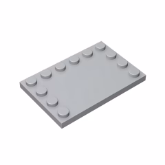 GOBRICKS GDS-757  Modified 4 x 6 with Studs on Edges - YWOBB