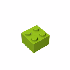 GOBRICKS GDS-540 Brick 2 x 2 - YWOBB