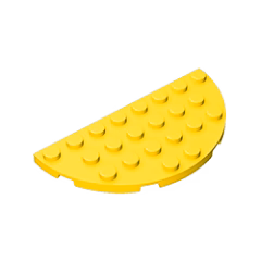 GOBRICKS GDS-706  Round Half 4 x 8 - YWOBB