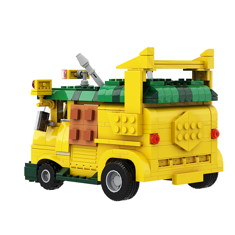 GOBRICKS MOC 125660 Turtle Van Party Wagon TMNT - YWOBB