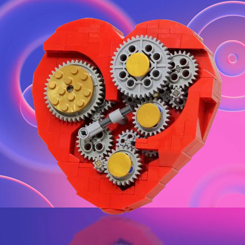 GOBRICKS MOC 4453 Clockwork Heart - YWOBB