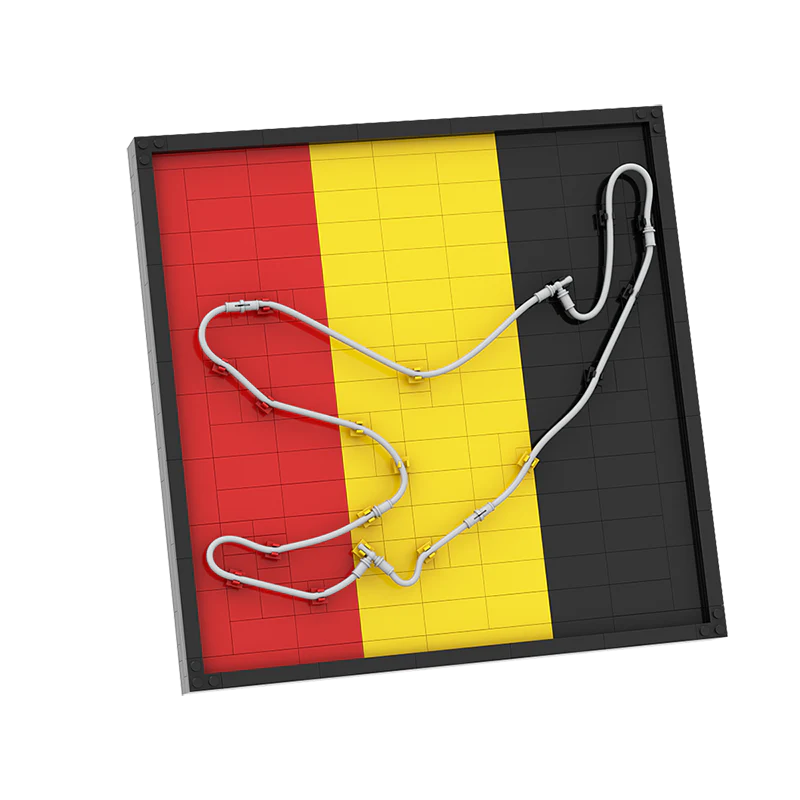 GOBRICKS MOC 92879 Spa Francorchamps Track map - YWOBB