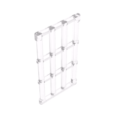 GOBRICKS GDS-875 Bar 1 x 4 x 6 Grille with End Protrusions - YWOBB