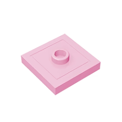 GOBRICKS GDS-805  Modified 2 x 2 with Groove and 1 Stud in Center - YWOBB