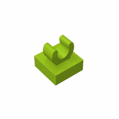 GOBRICKS GDS-818  Modified 1 x 1 with Open O Clip - YWOBB