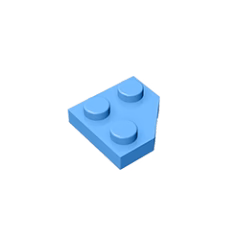 GOBRICKS GDS-1503 Plate 2 x 2 Cut Corner - YWOBB