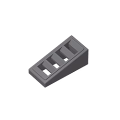 GOBRICKS GDS-838 Slope 18 2 x 1 x 2/3 with 4 Slots - YWOBB