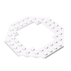 GOBRICKS GDS-1186 Modified 10 x 10 Octagonal with 6 x 6 Open Center - YWOBB
