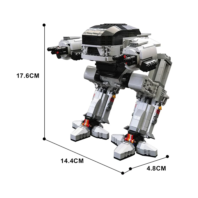 GOBRICKS MOC 83742 UCS scale ED-209 - YWOBB