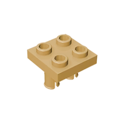 GOBRICKS GDS-1191 Modified 2 x 2 with Pins on Bottom - YWOBB