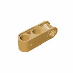 GOBRICKS GDS-936 Axle and Pin Connector Perpendicular 3L with 2 Pin Holes - YWOBB
