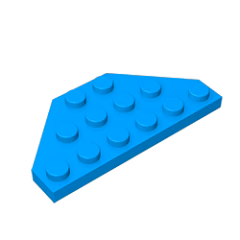 GOBRICKS GDS-703  Plate 3 x 6 Cut Corners - YWOBB