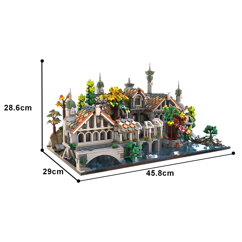 GOBRICKS MOC 182098 Rivendell - YWOBB