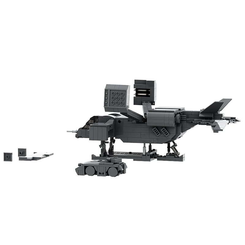 GOBRICKS MOC 39380 Aliens Cheyenne Dropship and APC - YWOBB