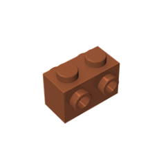 GOBRICKS GDS-648 Modified 1 x 2 with Studs on 2 Sides - YWOBB