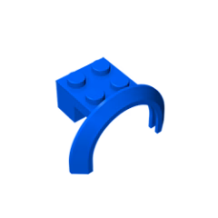 GOBRICKS GDS-1318 Mudguard 4 x 2 1/2 x 1 2/3 with Arch Round - YWOBB