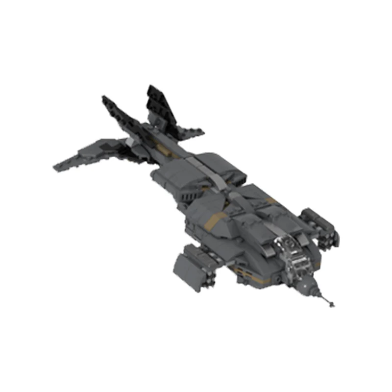 GOBRICKS MOC 128254 Micro Aliens Series PART I : UD-4L Dropship Flying Type - YWOBB