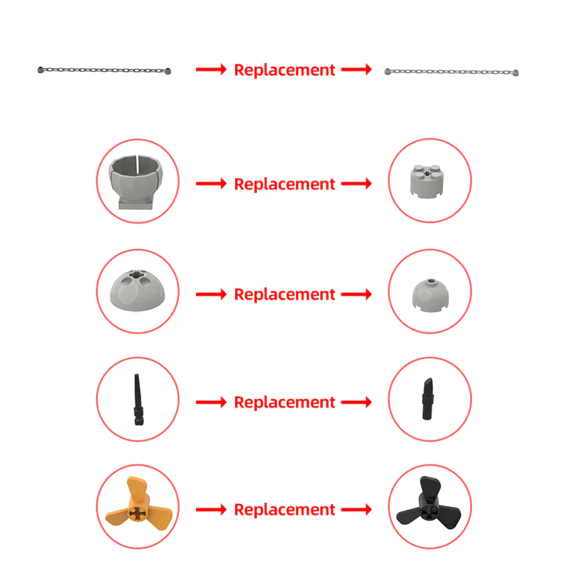 GOBRICKS MOC 29408 bismarck - YWOBB