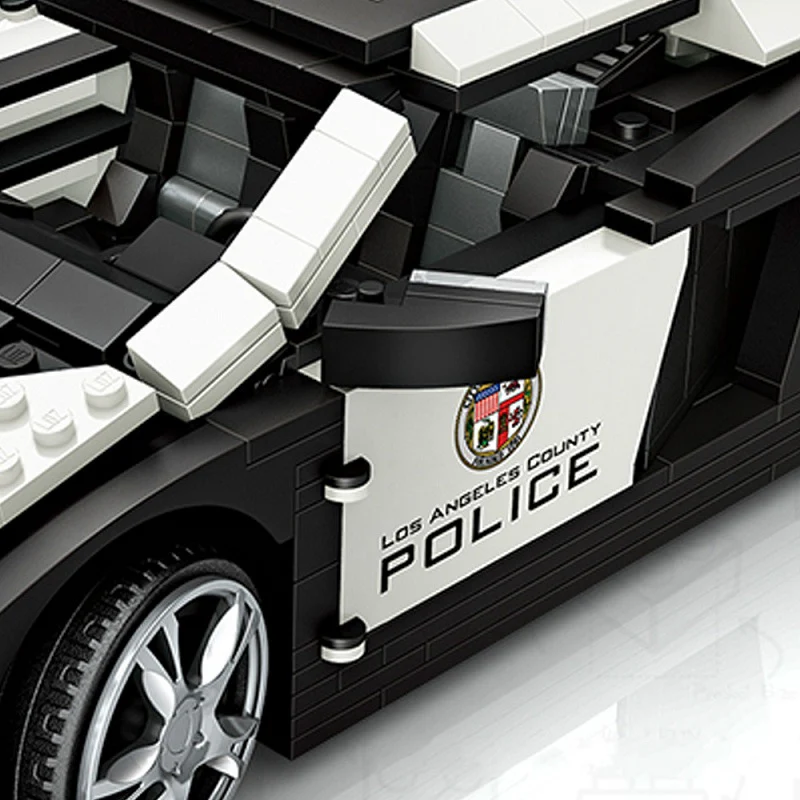 LOZ 1113 Black Police Racing Car - YWOBB