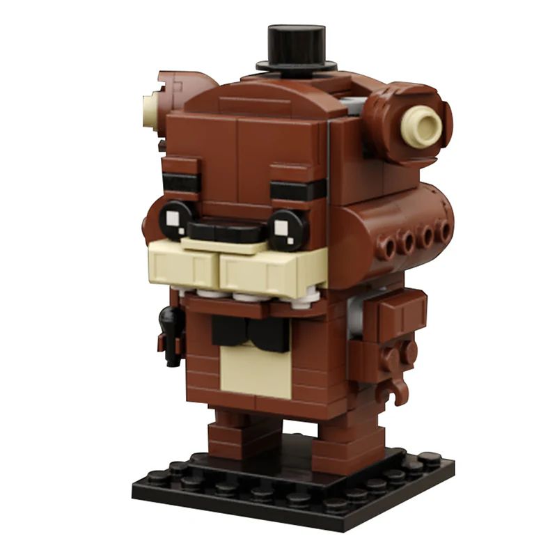 GOBRICKS MOC 55917 Freddy Fazbear Brickhead - YWOBB