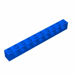 GOBRICKS GDS-628  Brick 1 x 10 with Holes - YWOBB