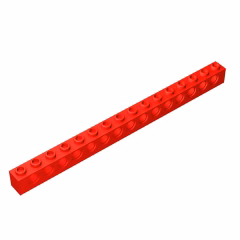GOBRICKS GDS-630  Brick 1 x 16 with Holes - YWOBB