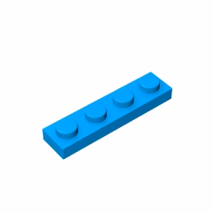 GOBRICKS GDS-504 Plate 1 x 4 - YWOBB