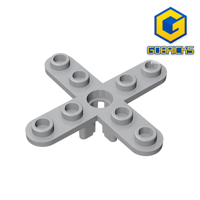 GOBRICKS GDS-1185 Propeller 4 Blade 5 Diameter with Rounded Ends and Open Hub - YWOBB