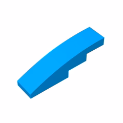 GOBRICKS GDS-658  Curved 4 x 1 - YWOBB