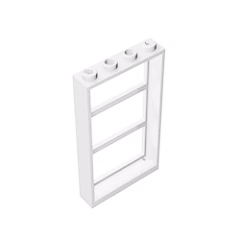 GOBRICKS GDS-764 Window 1 x 4 x 6 Frame with 3 Panes - YWOBB