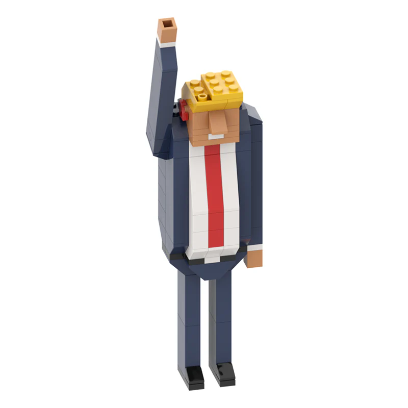 GOBRICKS MOC A1472Y02 Trump shooting version - YWOBB