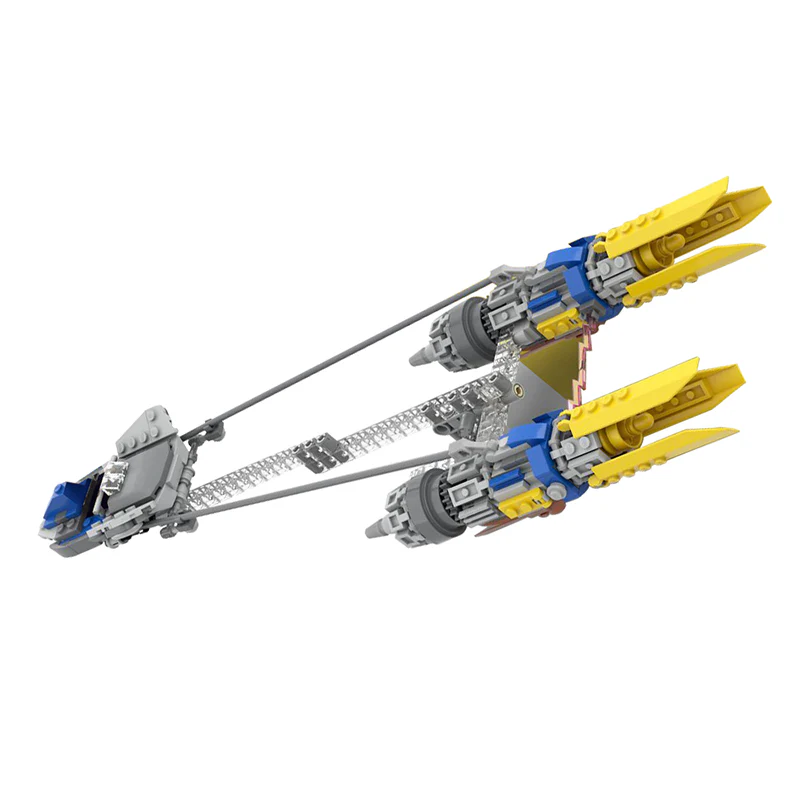 GOBRICKS MOC 56916 Anakin’s Podracer set 75258 MOD - YWOBB