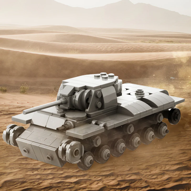 GOBRICKS MOC 141990 WW2 KV-1 Soviet Heavy Tank - YWOBB