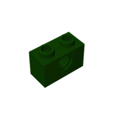 GOBRICKS GDS-623  Brick 1 x 2 with Hole - YWOBB