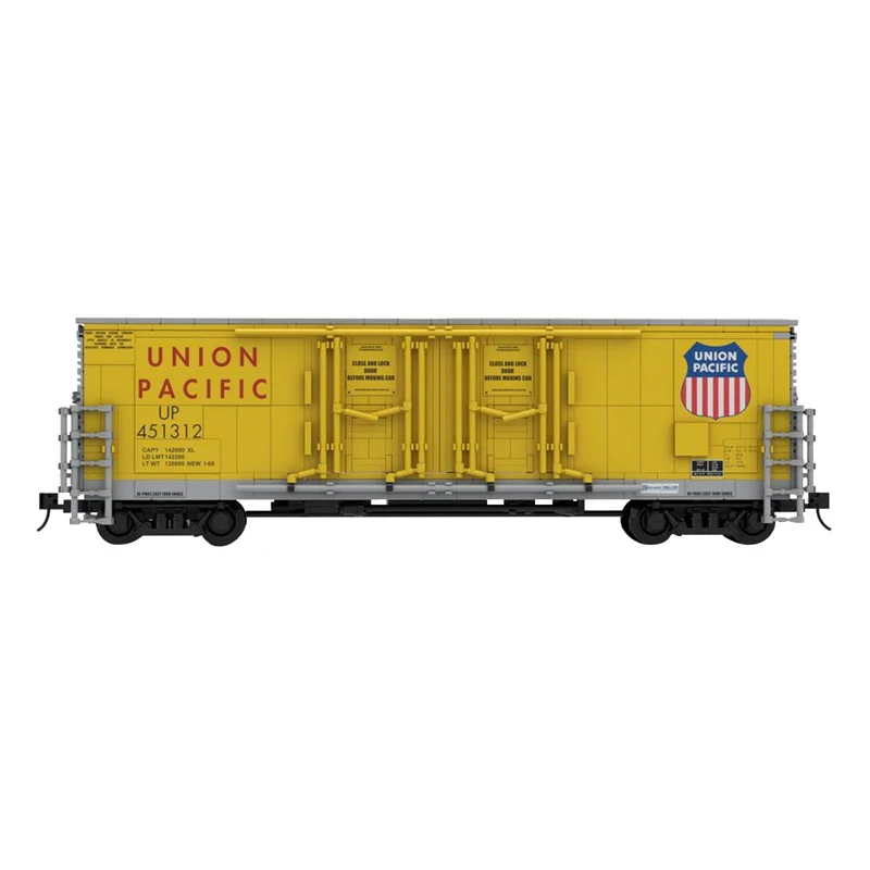 GOBRICKS MOC 133906 53ft Evans Double Plug Union Pacific - YWOBB