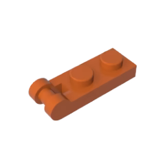 GOBRICKS GDS-646 Modified 1 x 2 with Bar Handle on End - Closed Ends - YWOBB