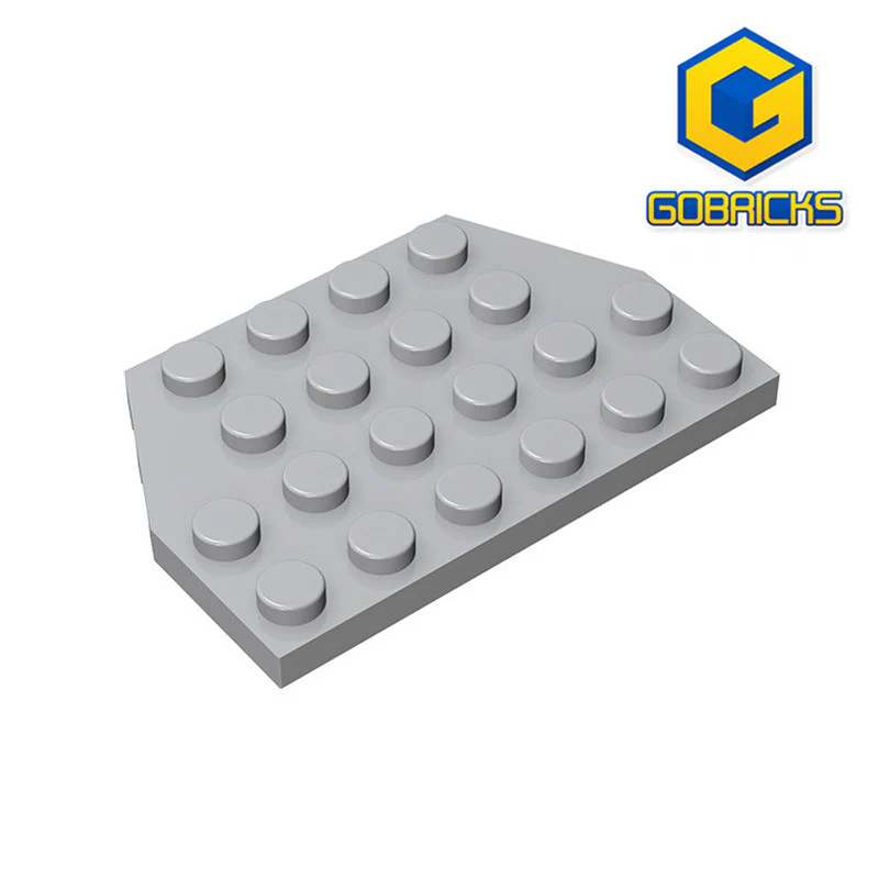 GOBRICKS GDS-704  Plate 4 x 6 Cut Corners - YWOBB